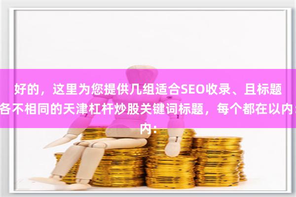 好的，这里为您提供几组适合SEO收录、且标题各不相同的天津杠杆炒股关键词标题，每个都在以内：